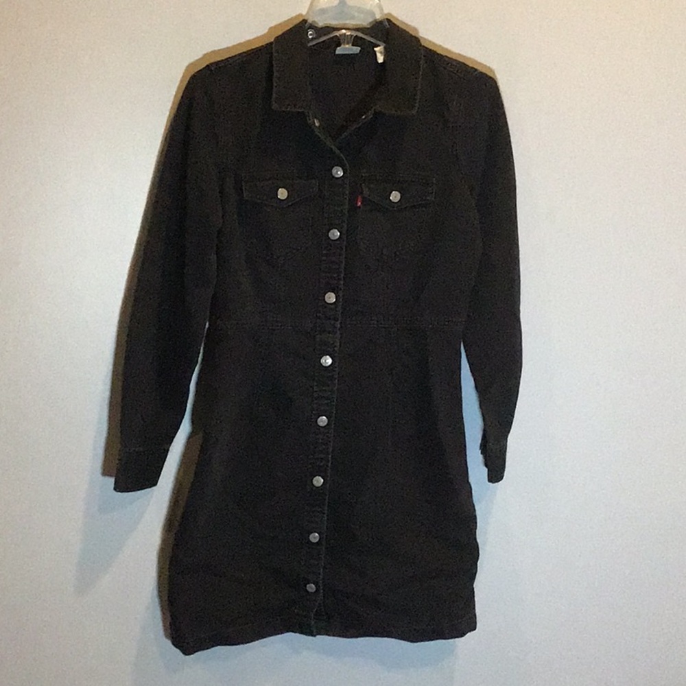 Levi’s denim metal button up dress